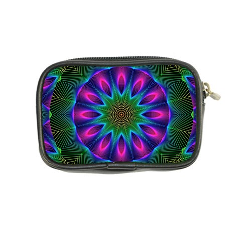 Star Of Leaves, Abstract Magenta Green Forest Coin Purse from ZippyPress Back