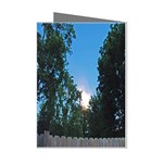 Coming Sunset Accented Edges Mini Greeting Card (8 Pack)