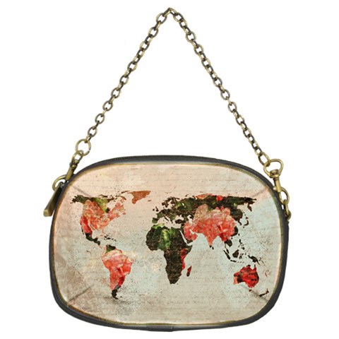 Vintageworldmap1200 Chain Purse (Two Sided)  from ZippyPress Back