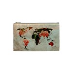 Vintageworldmap1200 Cosmetic Bag (Small)