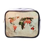 Vintageworldmap1200 Mini Travel Toiletry Bag (One Side)
