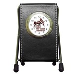 crazy person Stationery Holder Clock