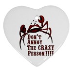 crazy person Heart Ornament (Two Sides)