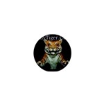 tiger 1  Mini Button Magnet