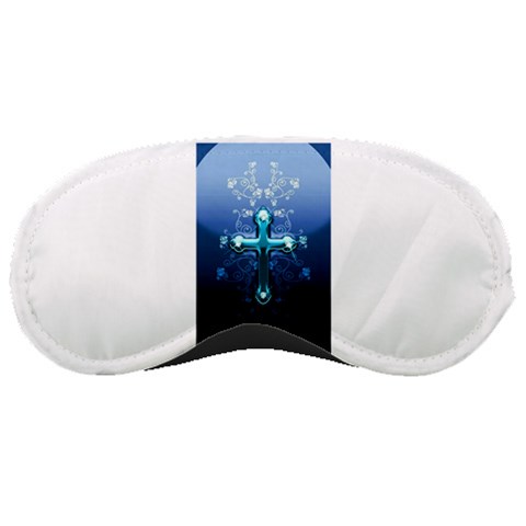 Glossy Blue Cross Live Wp 1 2 S 307x512 Sleeping Mask from ZippyPress Front