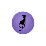 Purple Gracious Evil Black Cat Golf Ball Marker 10 Pack