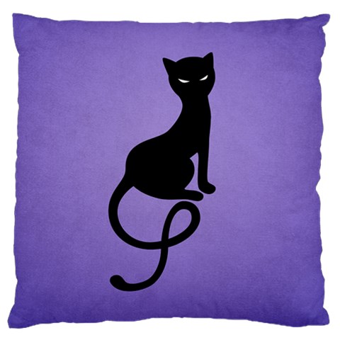 Purple Gracious Evil Black Cat Large Cushion Case (Single Sided)  from ZippyPress Front
