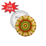 Red Green Apples Mandala 1.75  Button (100 pack)