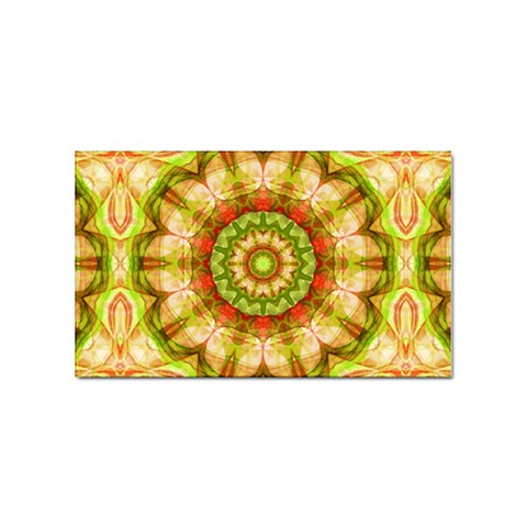 Red Green Apples Mandala Sticker 10 Pack (Rectangle) from ZippyPress Front