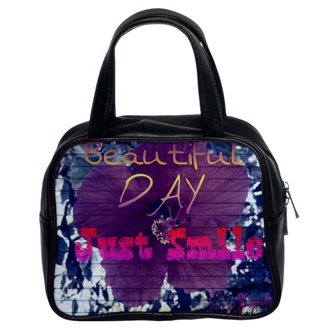 Beautiful Day Just Smile Classic Handbag (Two Sides) from ZippyPress Front