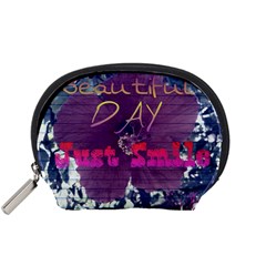 Beautiful Day Just Smile Accessories Pouch (Small) from ZippyPress Front