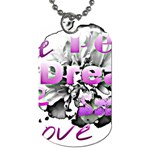Live Peace Dream Hope Smile Love Dog Tag (One Sided)