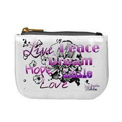 Live Peace Dream Hope Smile Love Coin Change Purse from ZippyPress Front