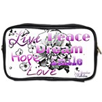 Live Peace Dream Hope Smile Love Travel Toiletry Bag (Two Sides)