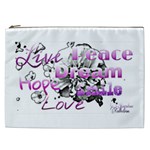 Live Peace Dream Hope Smile Love Cosmetic Bag (XXL)