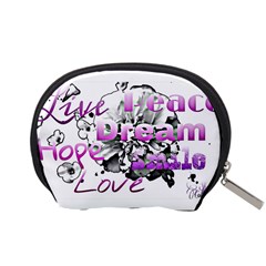 Live Peace Dream Hope Smile Love Accessories Pouch (Small) from ZippyPress Back