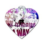 What s meant to be will always find a way Dog Tag Heart (Two Sided)