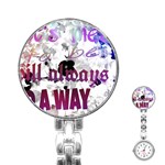 What s meant to be will always find a way Stainless Steel Nurses Watch