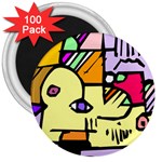 Fighting The Fog 3  Button Magnet (100 pack)