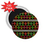 Aztec Style Pattern 2.25  Button Magnet (100 pack)