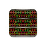 Aztec Style Pattern Drink Coaster (Square)