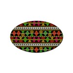 Aztec Style Pattern Sticker 10 Pack (Oval)
