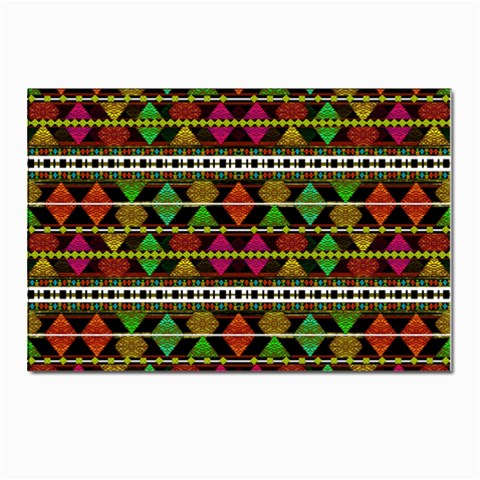 Aztec Style Pattern Postcards 5  x 7  (10 Pack) from ZippyPress Front