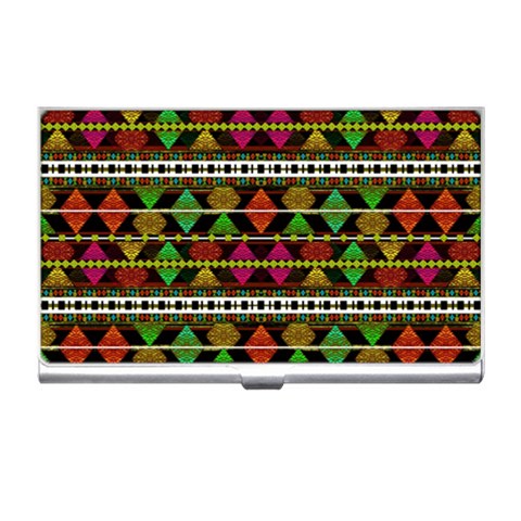 Aztec Style Pattern Business Card Holder from ZippyPress Front