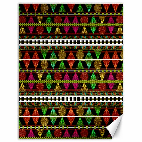 Aztec Style Pattern Canvas 12  x 16  (Unframed) from ZippyPress 11.86 x15.41  Canvas - 1