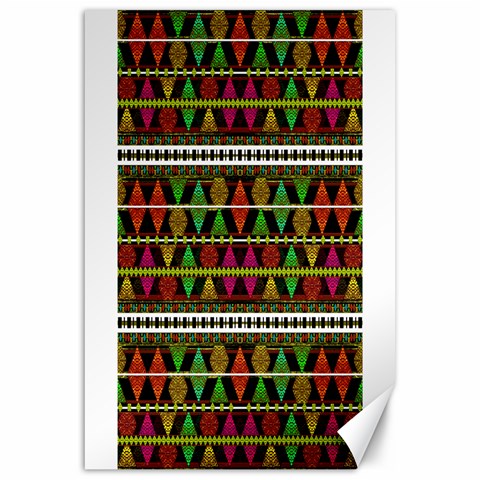 Aztec Style Pattern Canvas 20  x 30  (Unframed) from ZippyPress 19.62 x28.9  Canvas - 1