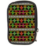 Aztec Style Pattern Compact Camera Leather Case