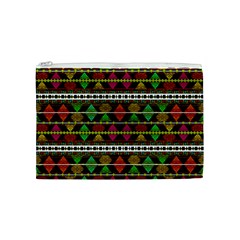 Aztec Style Pattern Cosmetic Bag (Medium) from ZippyPress Front