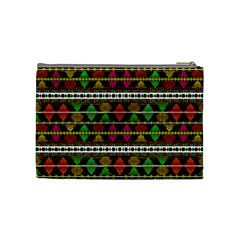 Aztec Style Pattern Cosmetic Bag (Medium) from ZippyPress Back