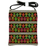 Aztec Style Pattern Shoulder Sling Bag