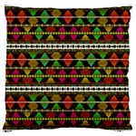 Aztec Style Pattern Large Cushion Case (Single Sided) 