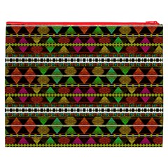 Aztec Style Pattern Cosmetic Bag (XXXL) from ZippyPress Back