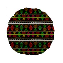 Aztec Style Pattern 15  Premium Round Cushion  from ZippyPress Front