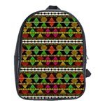 Aztec Style Pattern School Bag (XL)