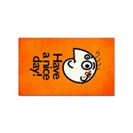 Have A Nice Day Happy Character Sticker (Rectangle)