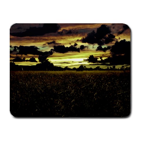Dark Meadow Landscape  Small Mouse Pad (Rectangle) from ZippyPress Front