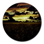 Dark Meadow Landscape  8  Mouse Pad (Round)