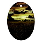 Dark Meadow Landscape  Oval Ornament