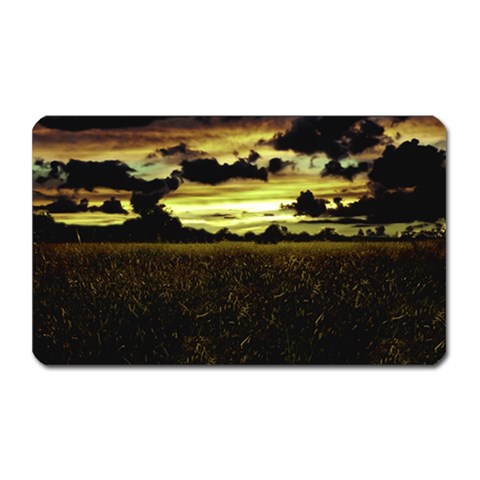 Dark Meadow Landscape  Magnet (Rectangular) from ZippyPress Front