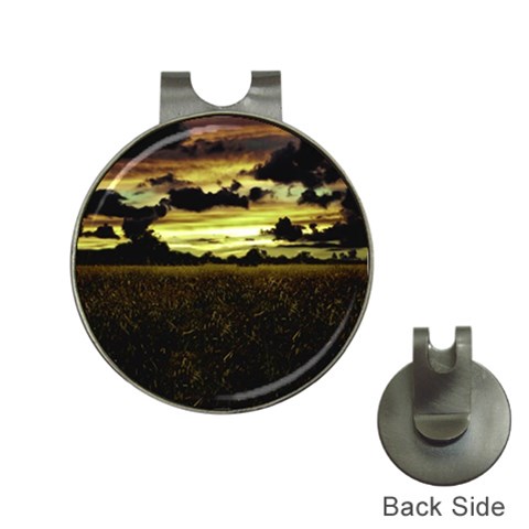 Dark Meadow Landscape  Hat Clip with Golf Ball Marker from ZippyPress Front