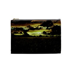 Dark Meadow Landscape  Cosmetic Bag (Medium) from ZippyPress Front