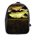Dark Meadow Landscape  School Bag (XL)