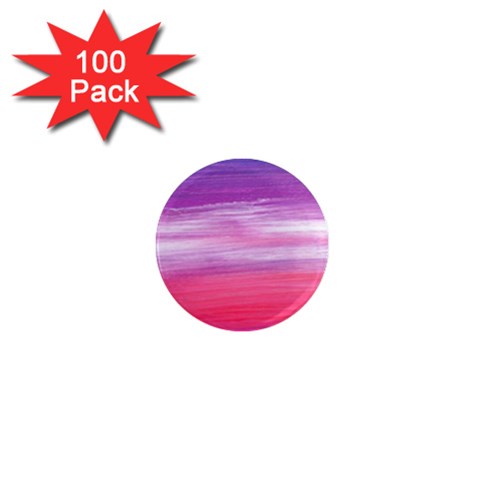 Abstract In Pink & Purple 1  Mini Button Magnet (100 pack) from ZippyPress Front