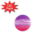 Abstract In Pink & Purple 1  Mini Button Magnet (100 pack)