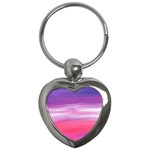Abstract In Pink & Purple Key Chain (Heart)