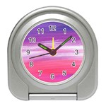 Abstract In Pink & Purple Desk Alarm Clock